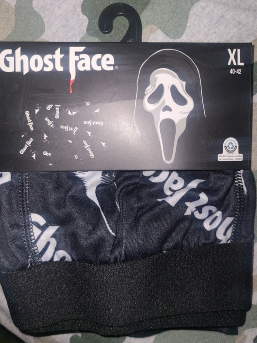 Men's Black Graphic Boxer Briefs - XL
